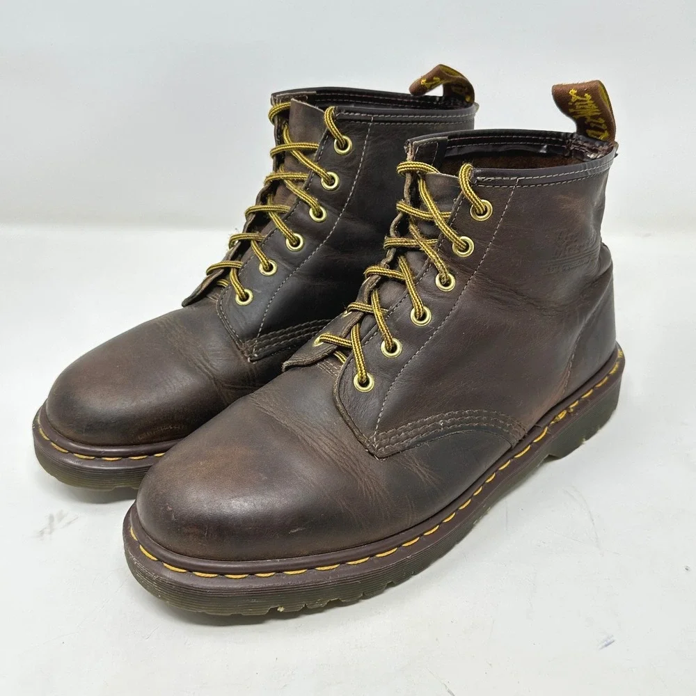 Dr Martens 1460 Crazy Horse Vintage 90s Boots Brown Leather England 9 UK 10 US